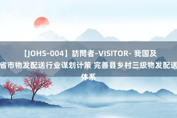 【JOHS-004】訪問者-VISITOR- 我国及部分省市物发配送行业谋划计策 完善县乡村三级物发配送体系