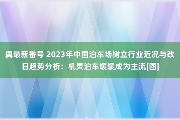 翼最新番号 2023年中国泊车场树立行业近况与改日趋势分析：机灵泊车缓缓成为主流[图]