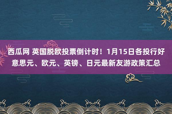 西瓜网 英国脱欧投票倒计时！1月15日各投行好意思元、欧元、英镑、日元最新友游政策汇总