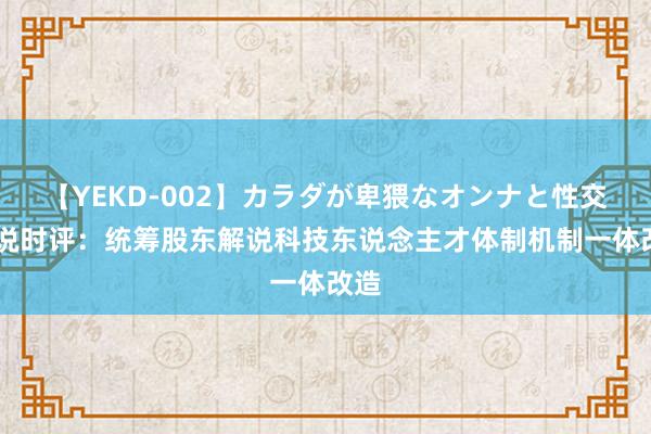 【YEKD-002】カラダが卑猥なオンナと性交 解说时评：统筹股东解说科技东说念主才体制机制一体改造