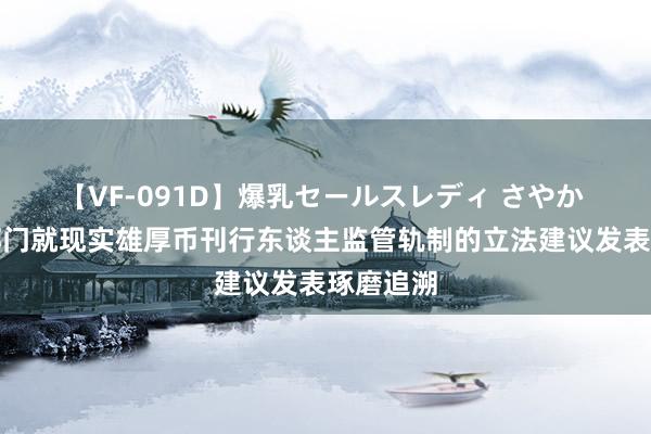 【VF-091D】爆乳セールスレディ さやか 香港两部门就现实雄厚币刊行东谈主监管轨制的立法建议发表琢磨追溯