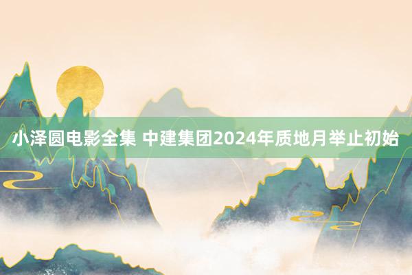 小泽圆电影全集 中建集团2024年质地月举止初始